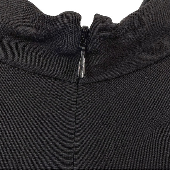 & Other Stories Black Choker Collar Mini Shift Dress Cut Out Collar Sz 8 - Picture 5 of 10